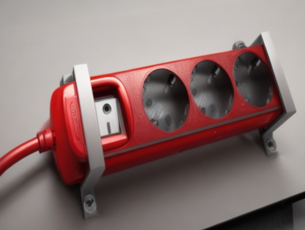 Clamp for a power strip mount