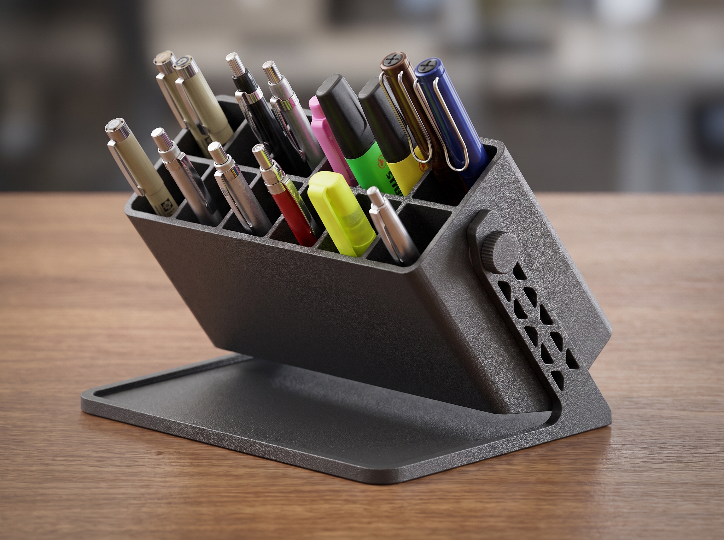 Adjustable Desktop Pen & Usb Cable Organizer - photo 4