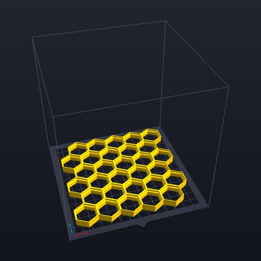 Small honeycomb storage wall segment