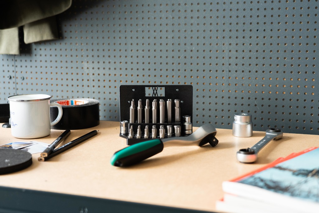 Tool Holder for Power Bits 40pcs with Connectors 003 I for screws or peg board - photo 2