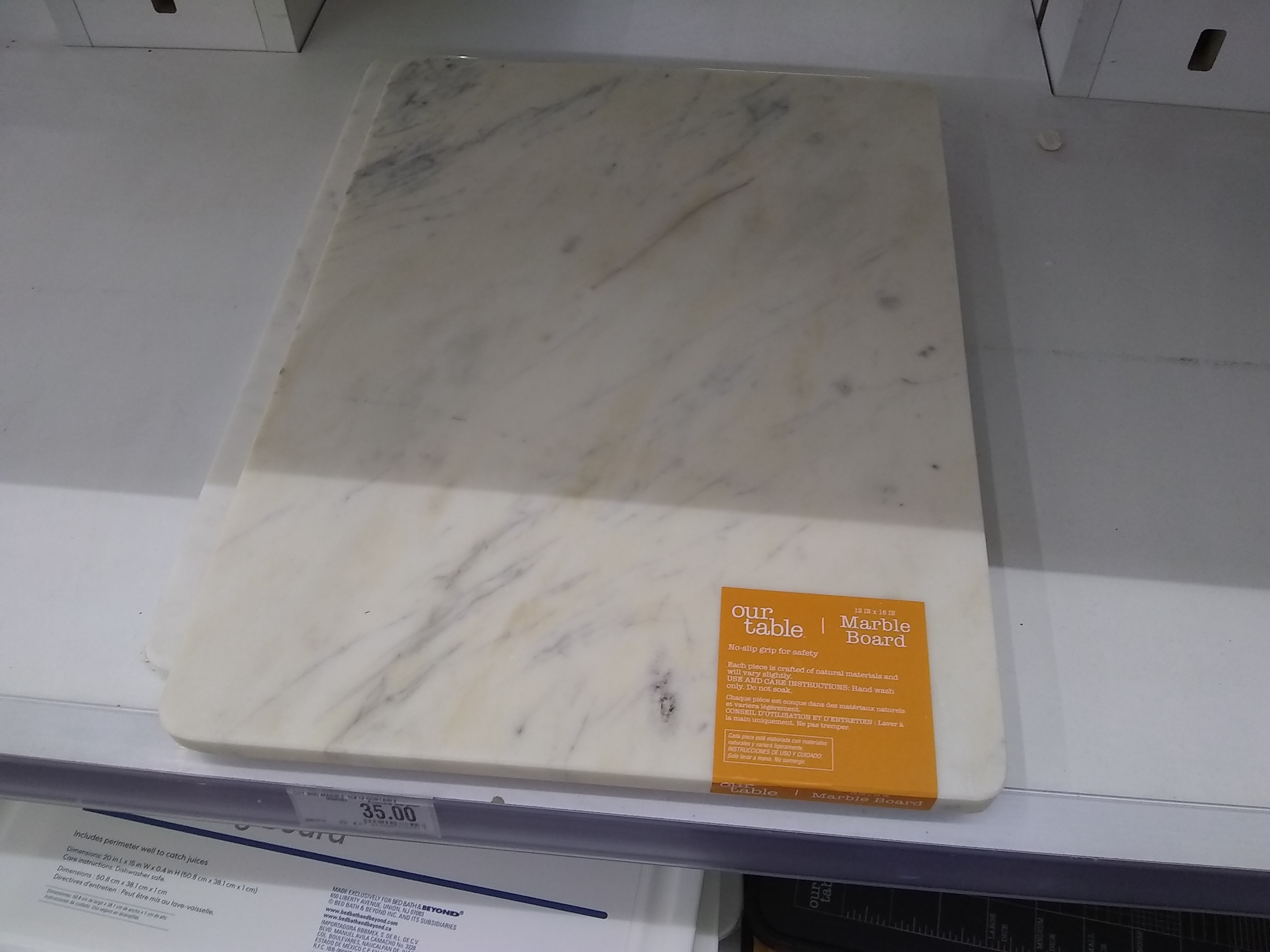Our Table Marble Kitchen Board