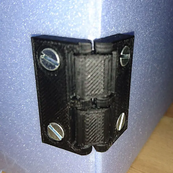 Reversable hinge with screw holes - photo 2