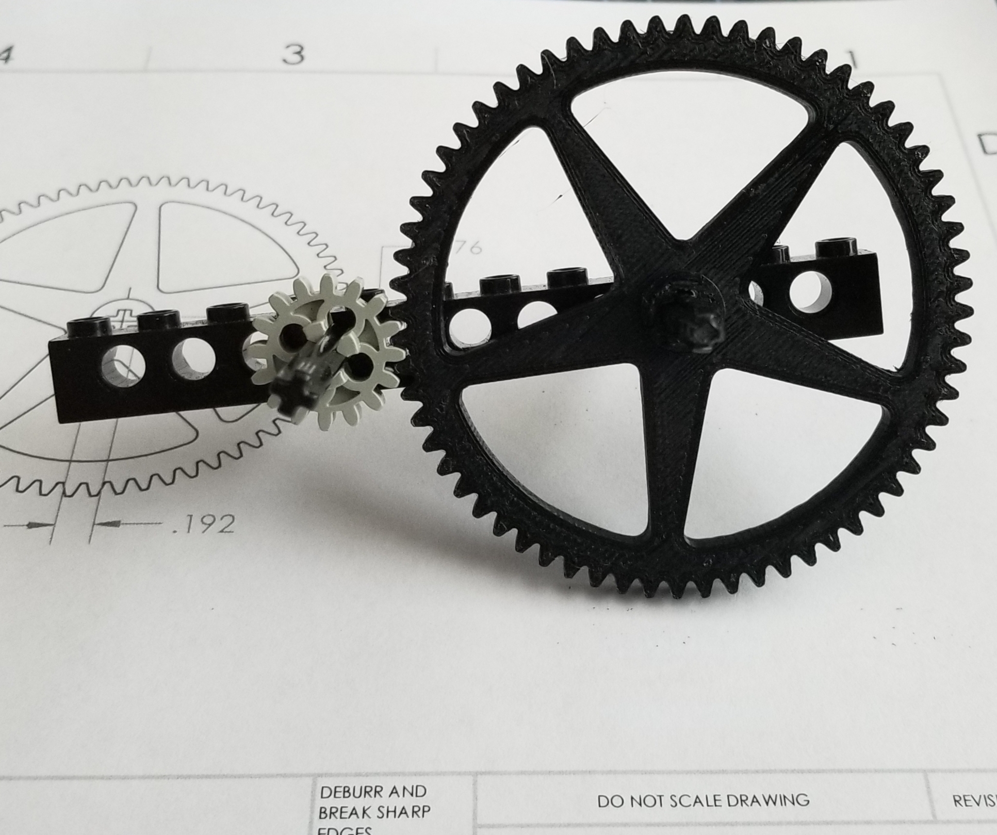 Lego Technic compatible 64 tooth gear