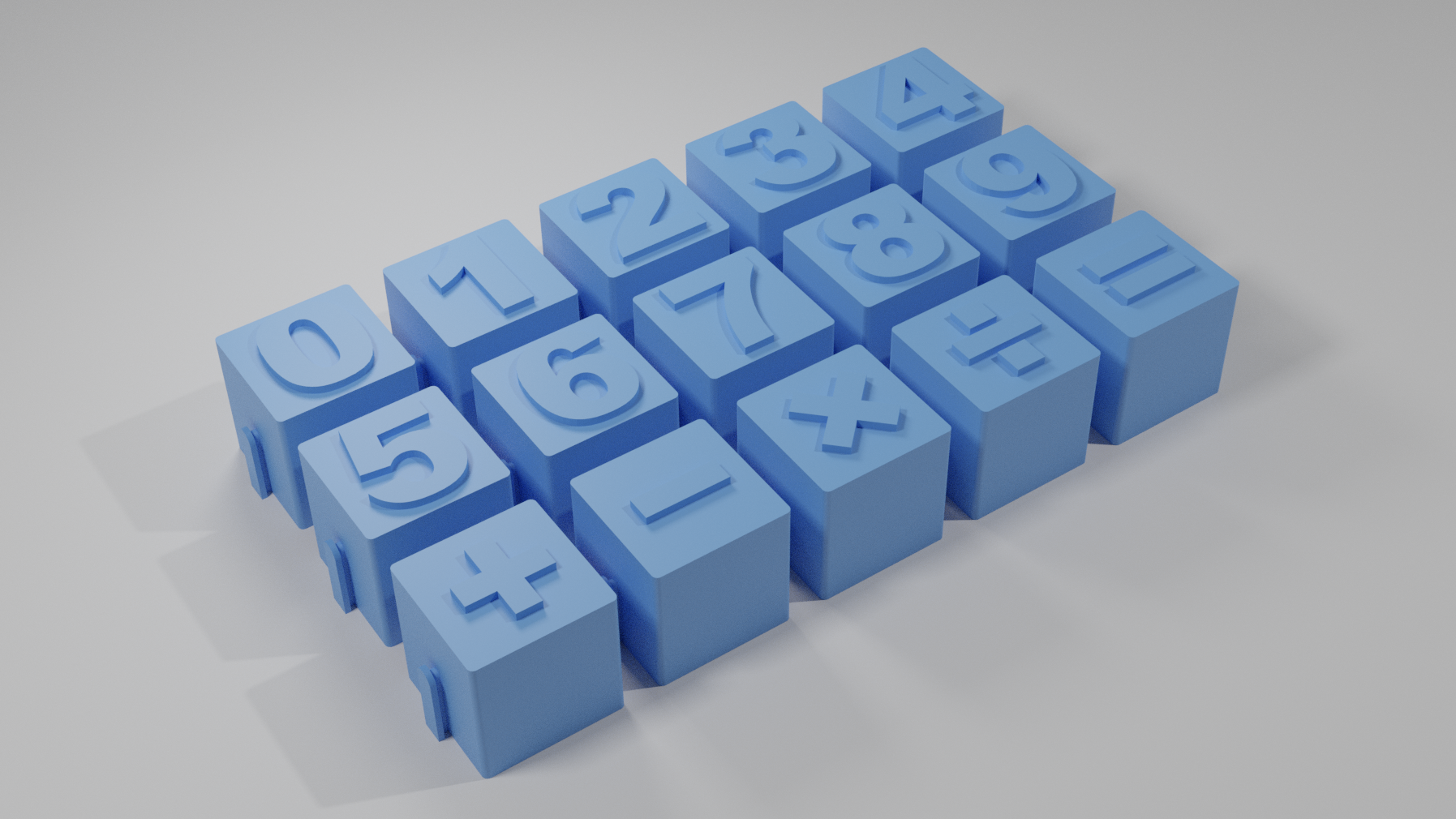 Educational Interlocking Number Blocks Toy
