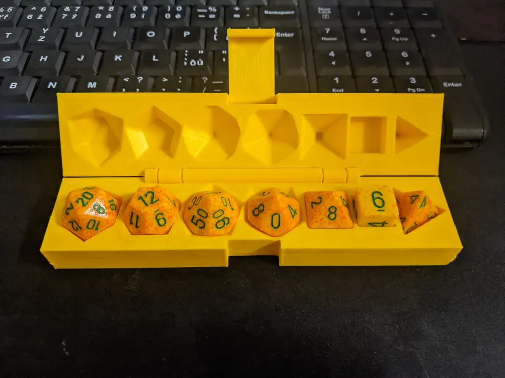 JJ's Dice Box + Dice Stand (print-in-place)