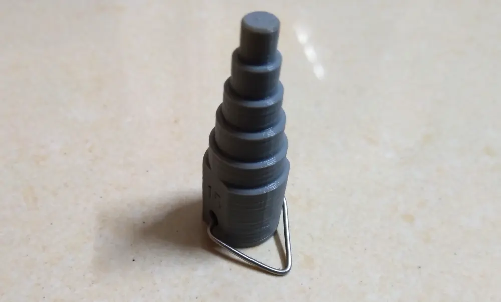 Hole diameter measuring keychain - photo 3