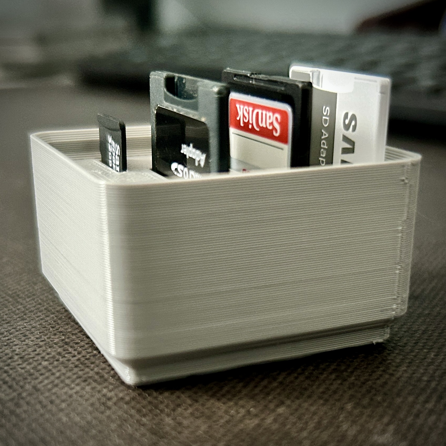 Gridfinity 1x1x3 SD Card Caddy (no magnets) - photo 3