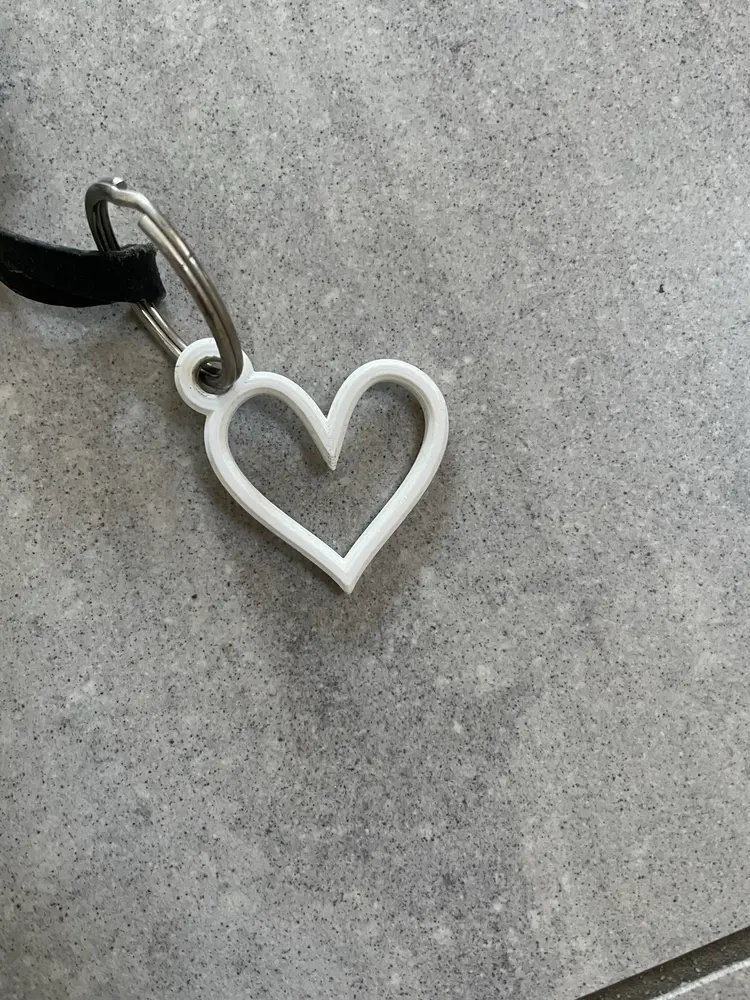 keychain heart