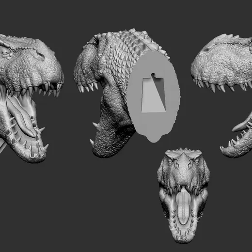 T-Rex head wall mount