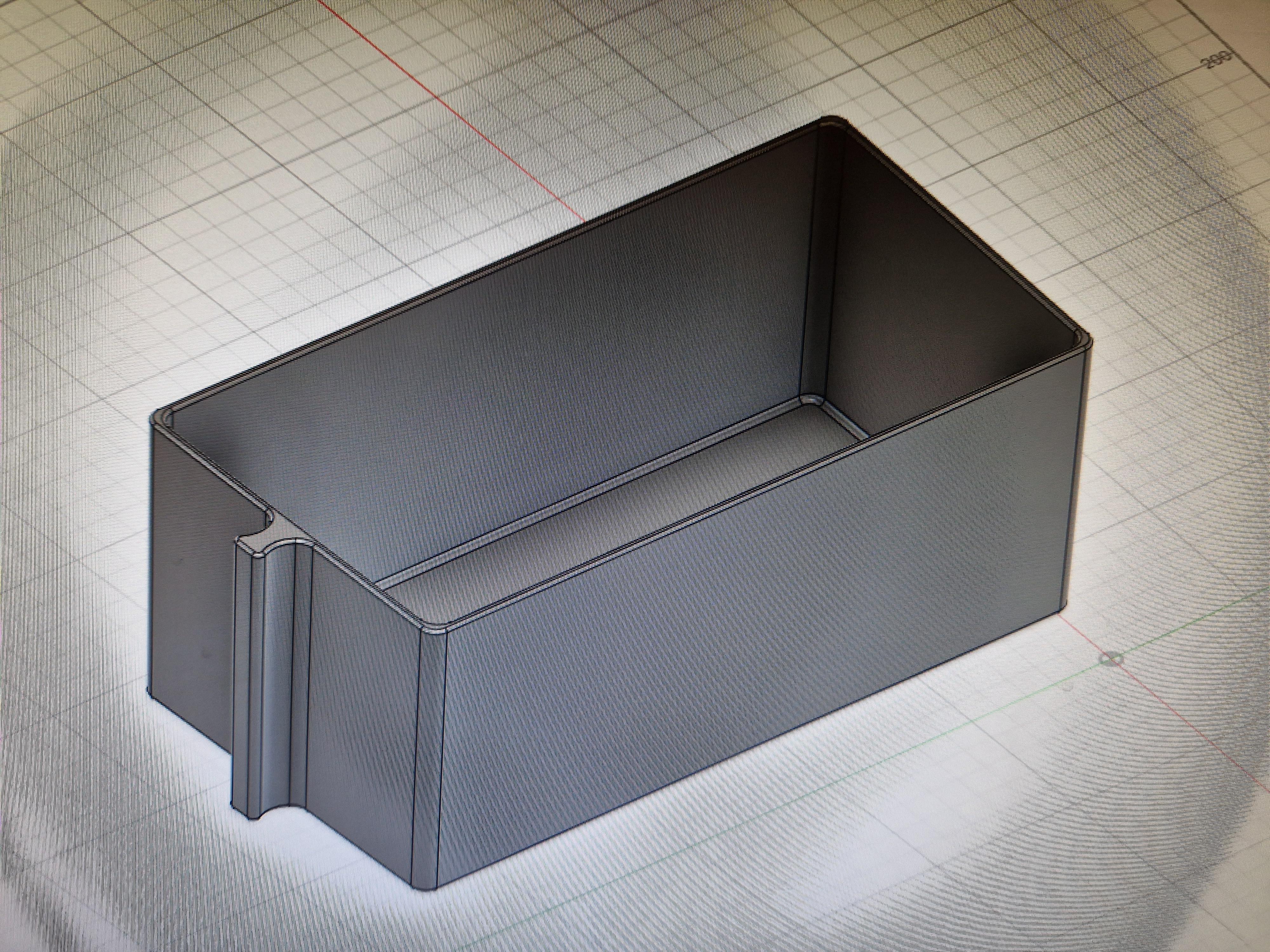 Freezer storage / organisation box with pull handle