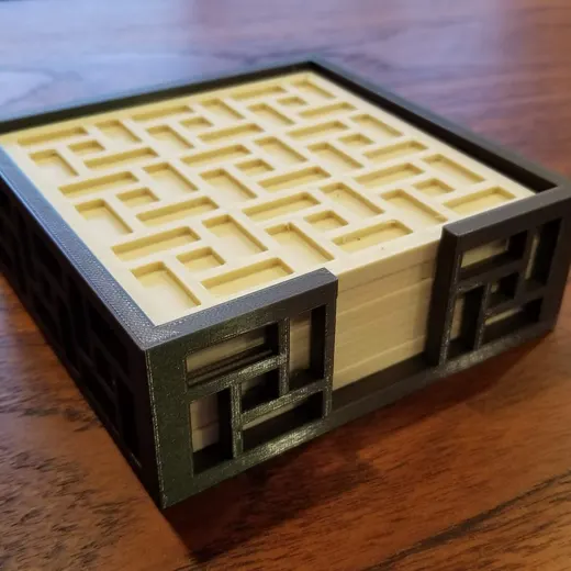 Mid-Century Modern Coaster and Holder