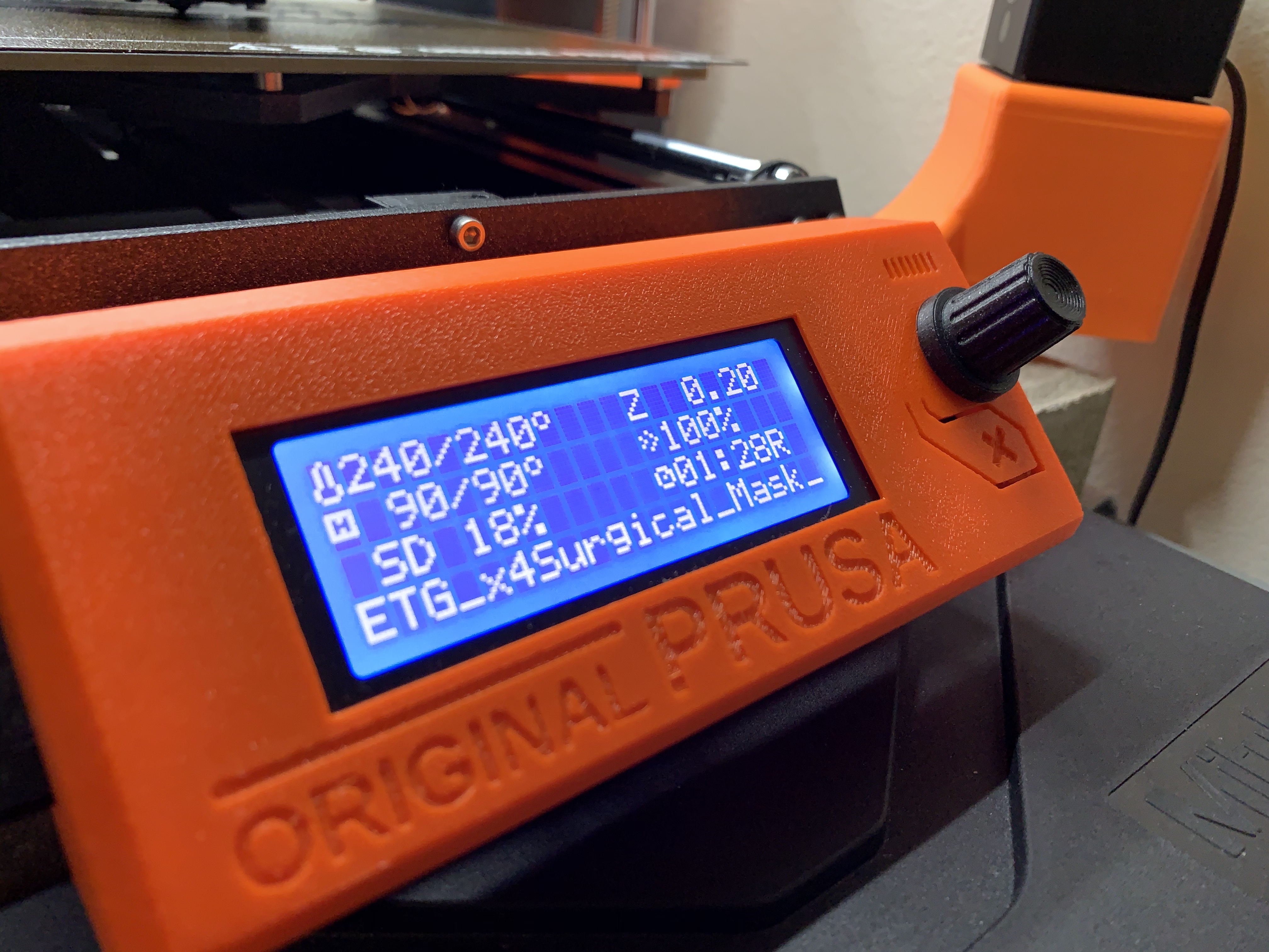 Prusa LCD Knob upgrade