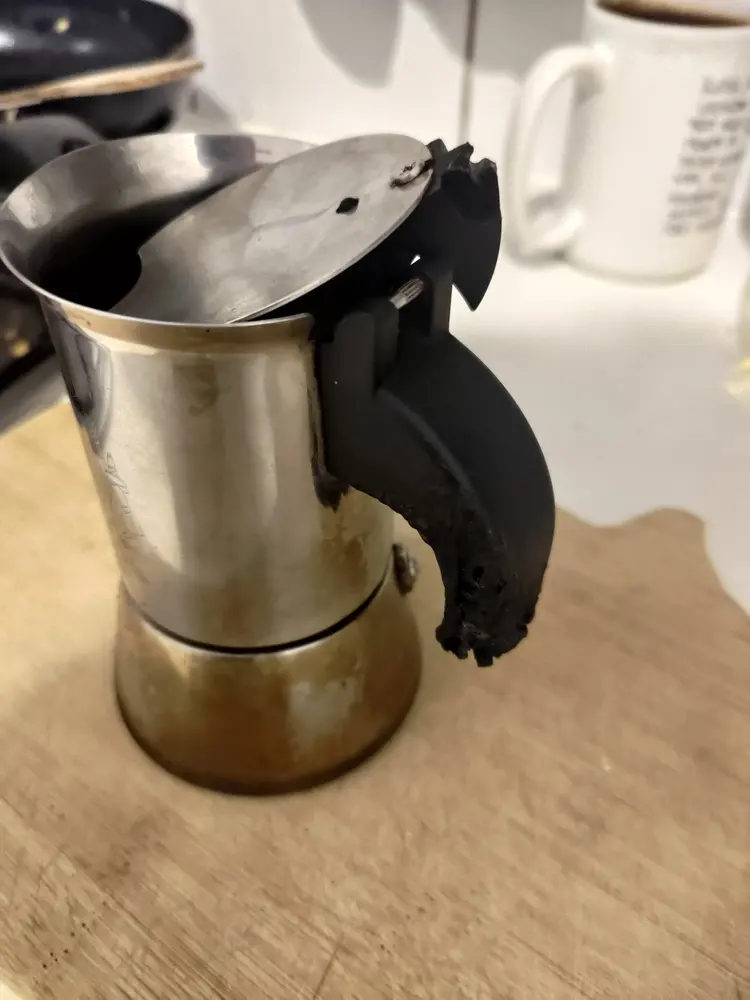 Bialetti Venus 2 replacement handle + lid hinge (now with longer handle) - photo 2
