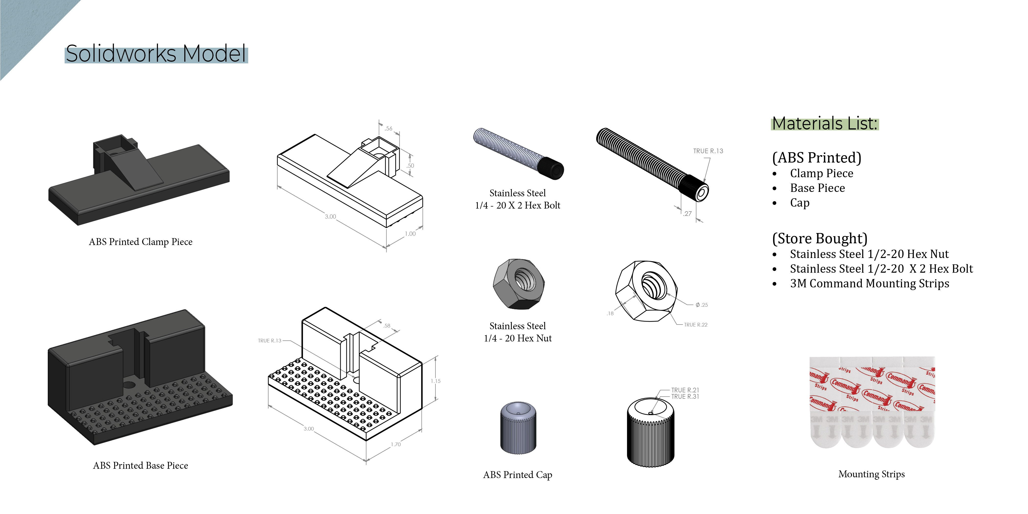 ABS Wall Mounting Clamp - photo 2