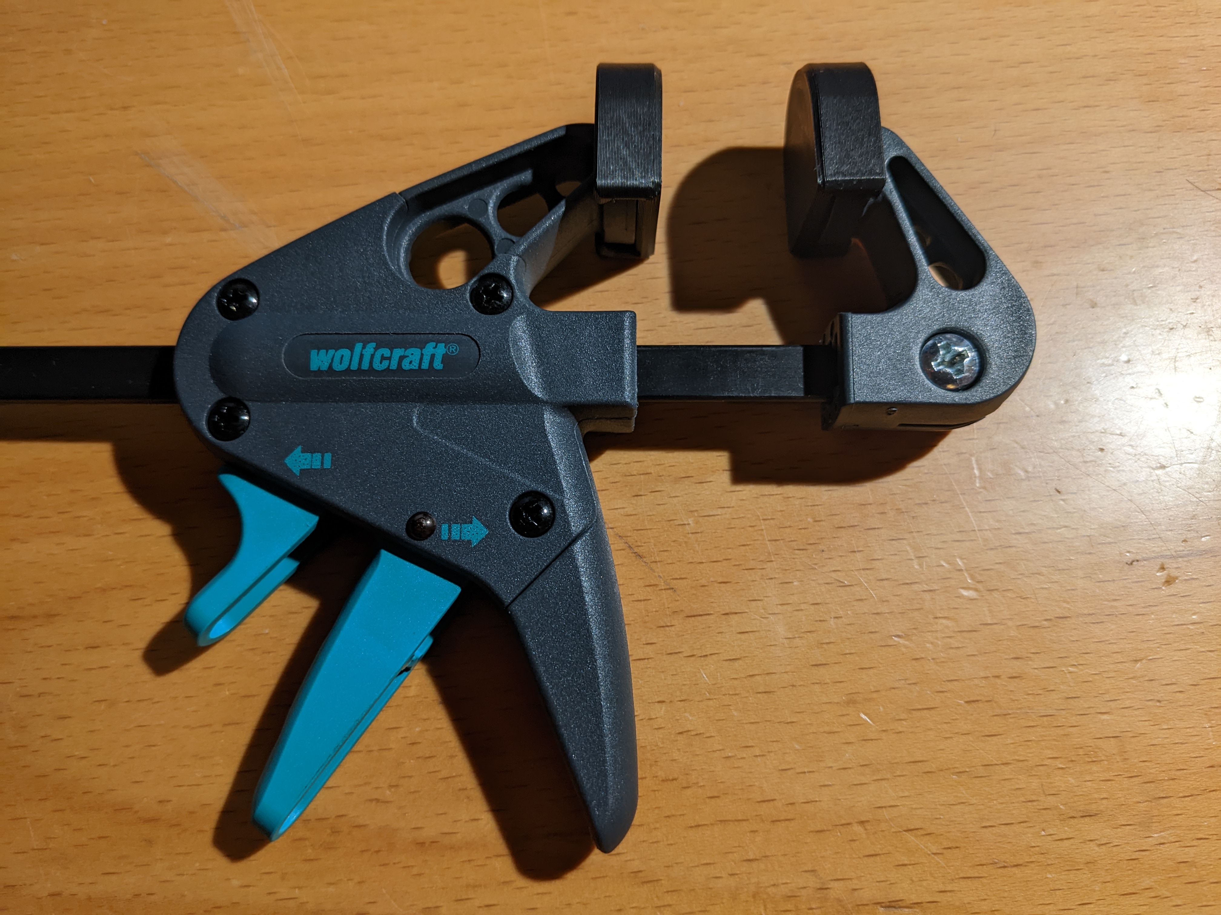Hard jaw for Wolfcraft miniature one-hand clamp - photo 2