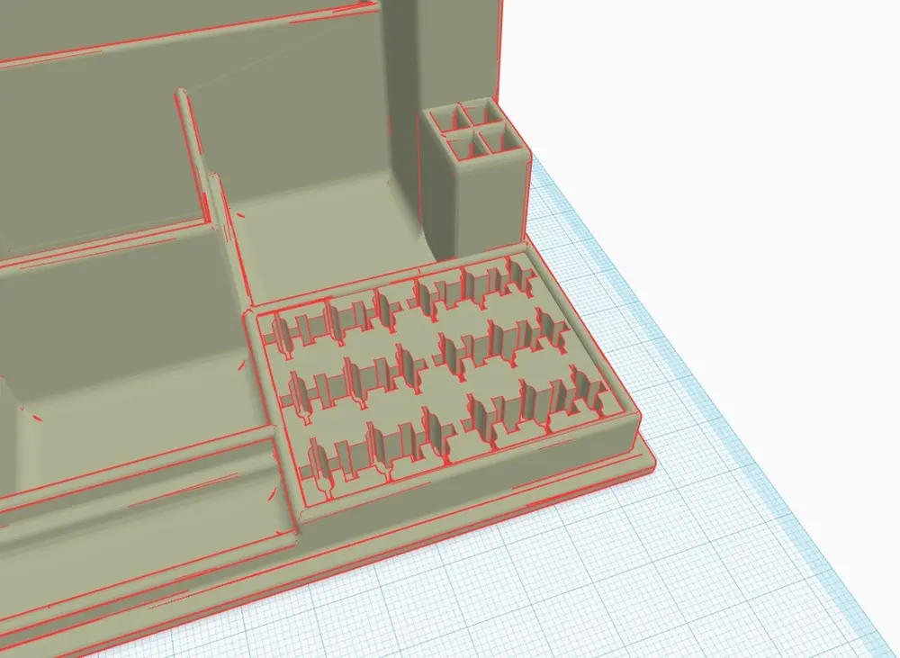 Desktop Tool Tray Organizer remix with memory card area - photo 4