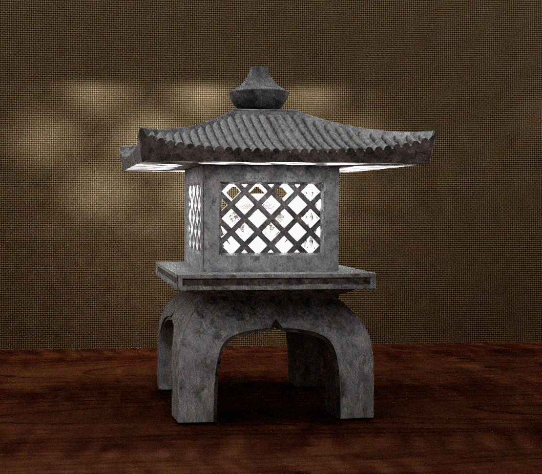 Japanese Garden Lantern Lamp - photo 2