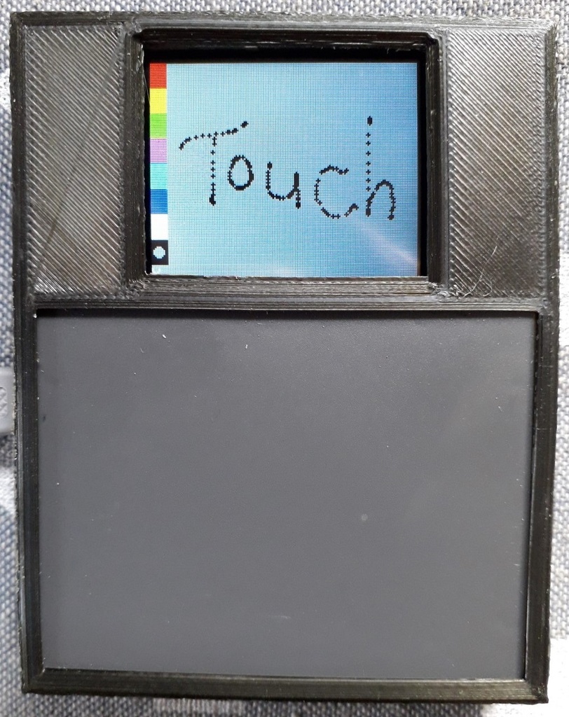 Touchpad drawing toy
