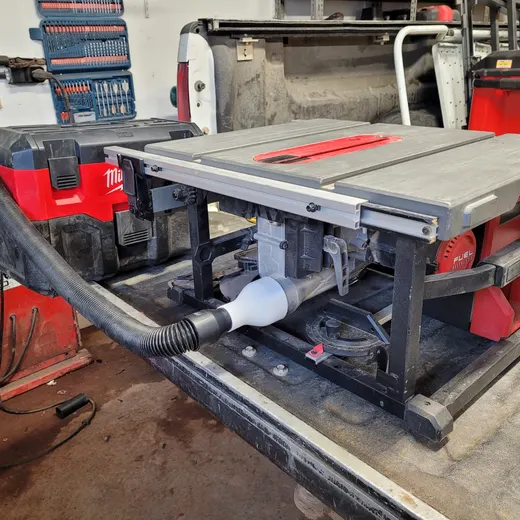 Milwaukee Table Saw to Vacuum Adapter - photo 2