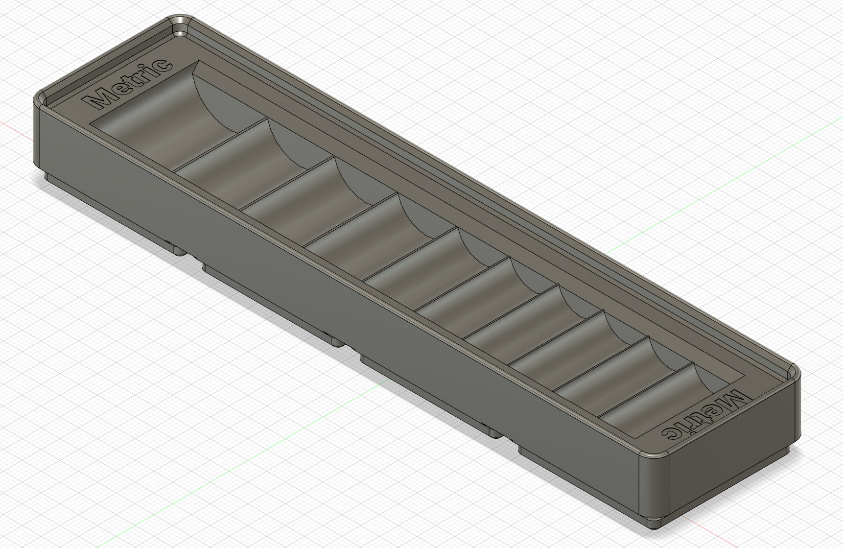 1/4" HF Socket Storage Gridfinity 1x4 SAE/Metric - photo 3