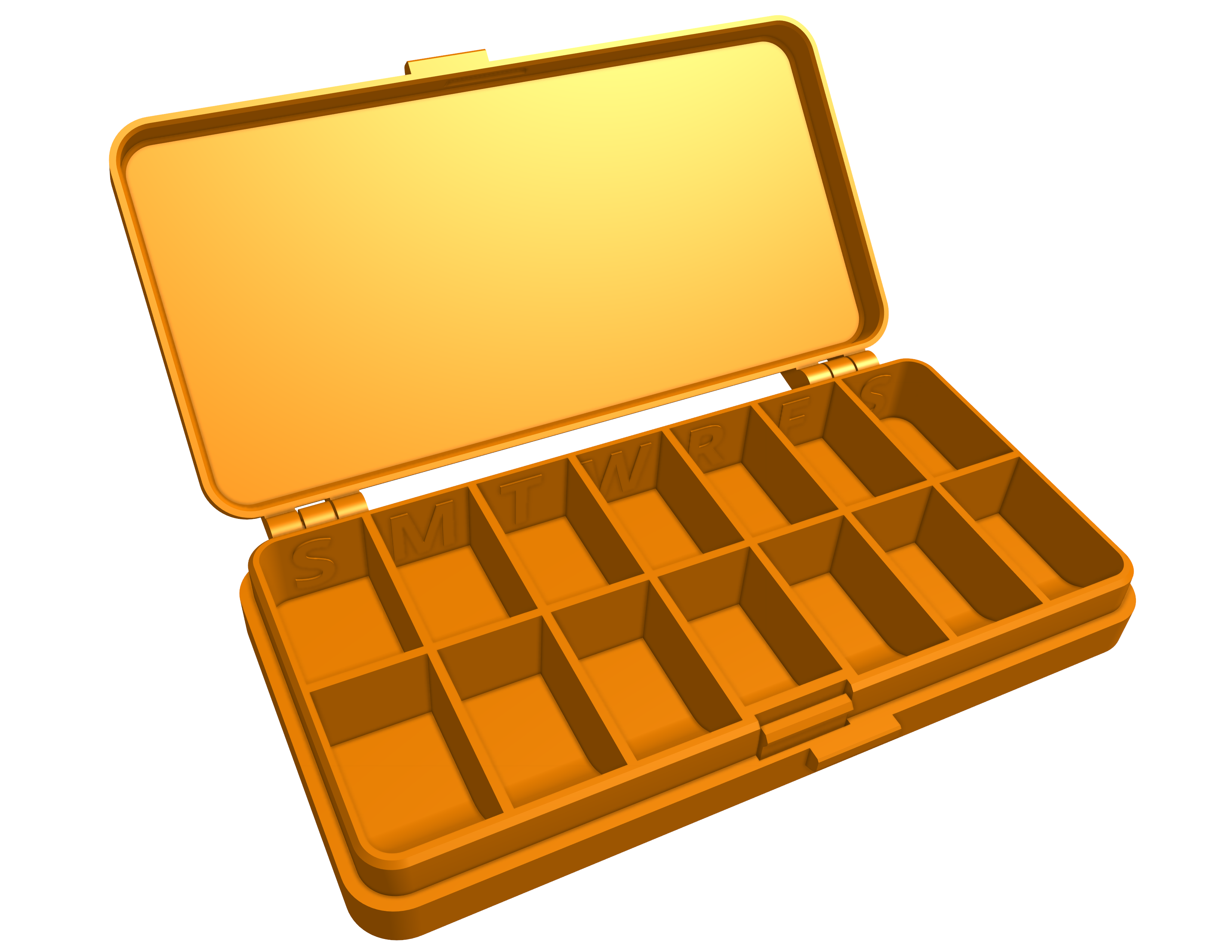 Compact weekly pill box - photo 4