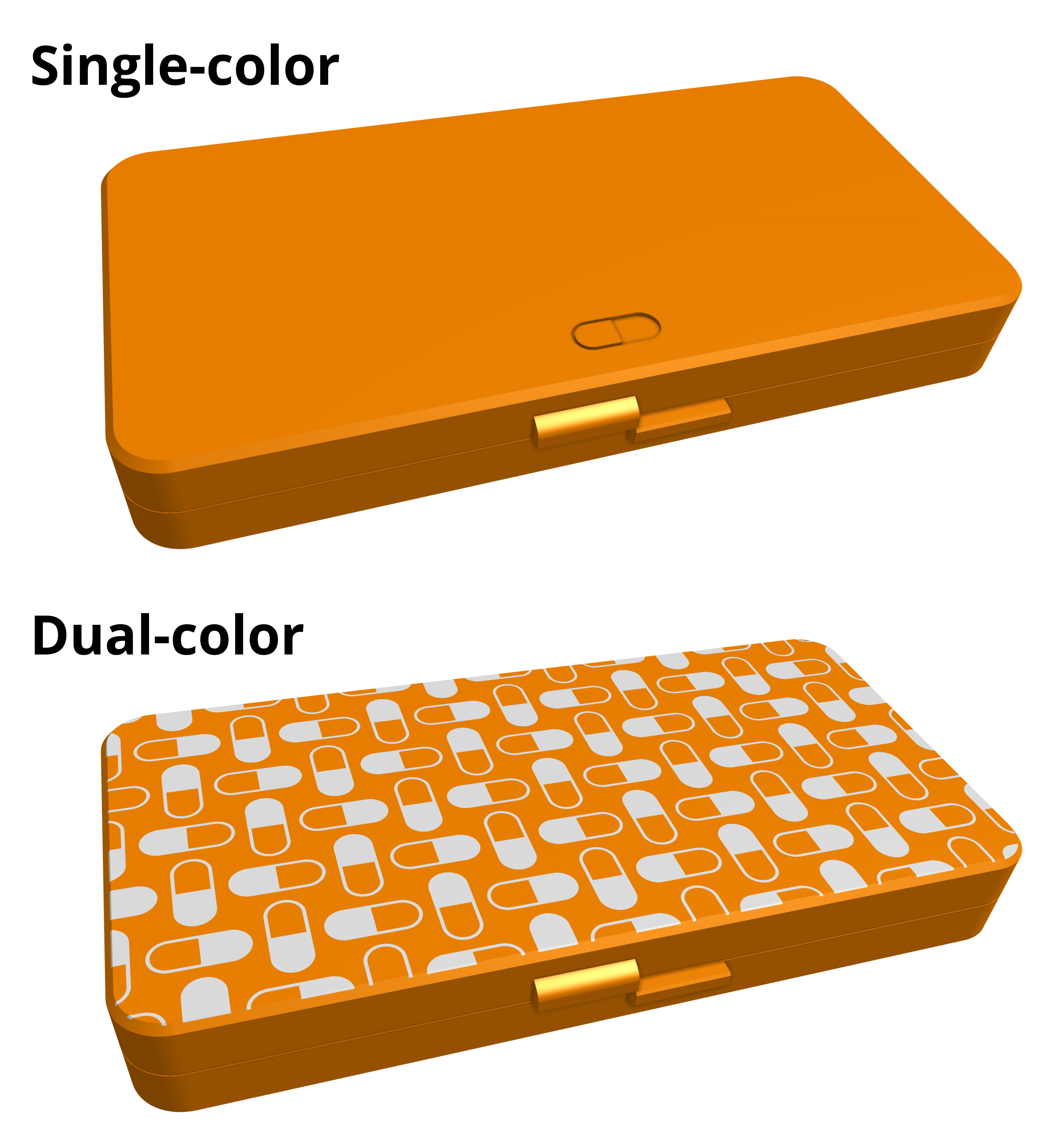 Compact weekly pill box - photo 3