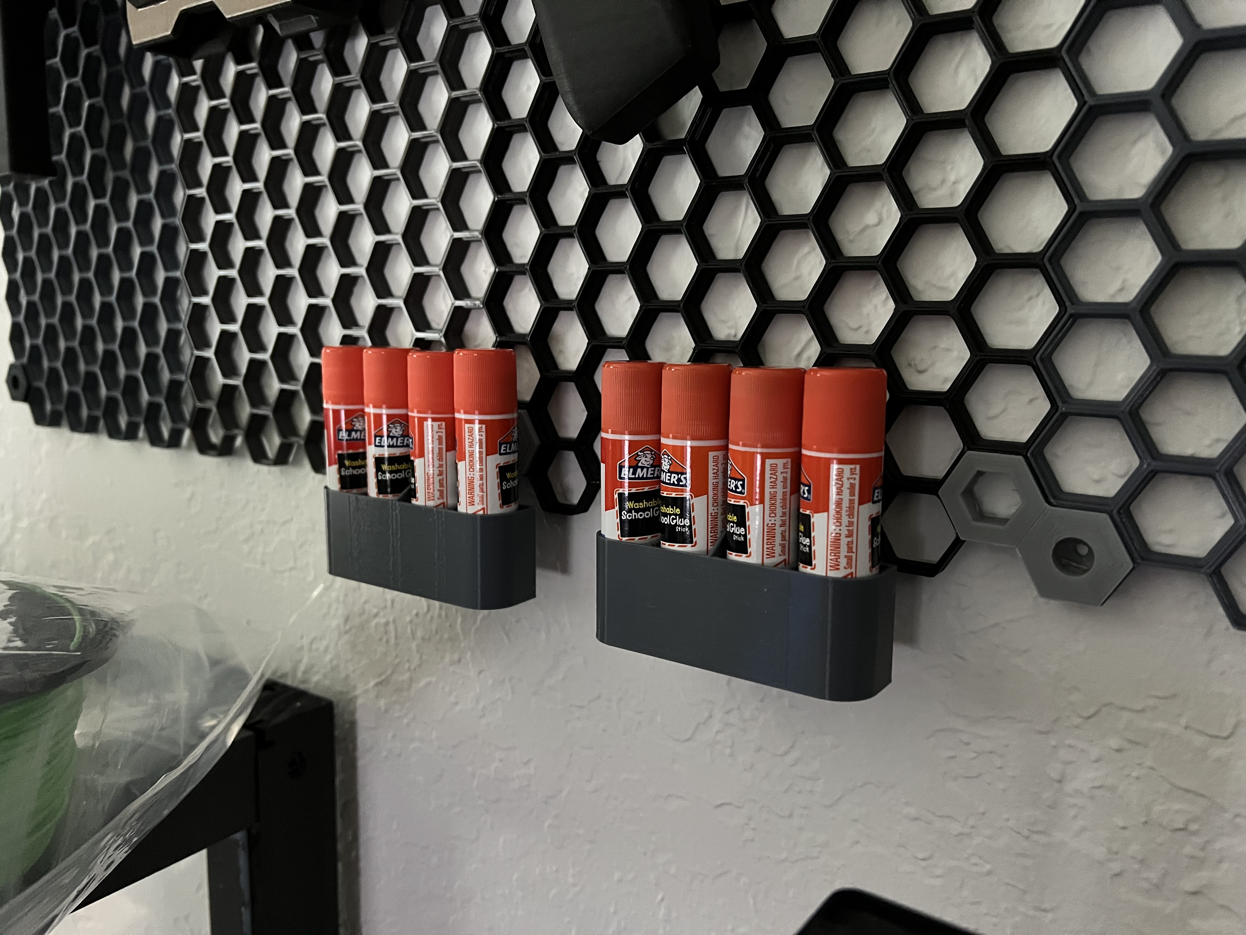 Glue Stick Holder for Honeycomb Storage Wall (Parametric) - photo 3