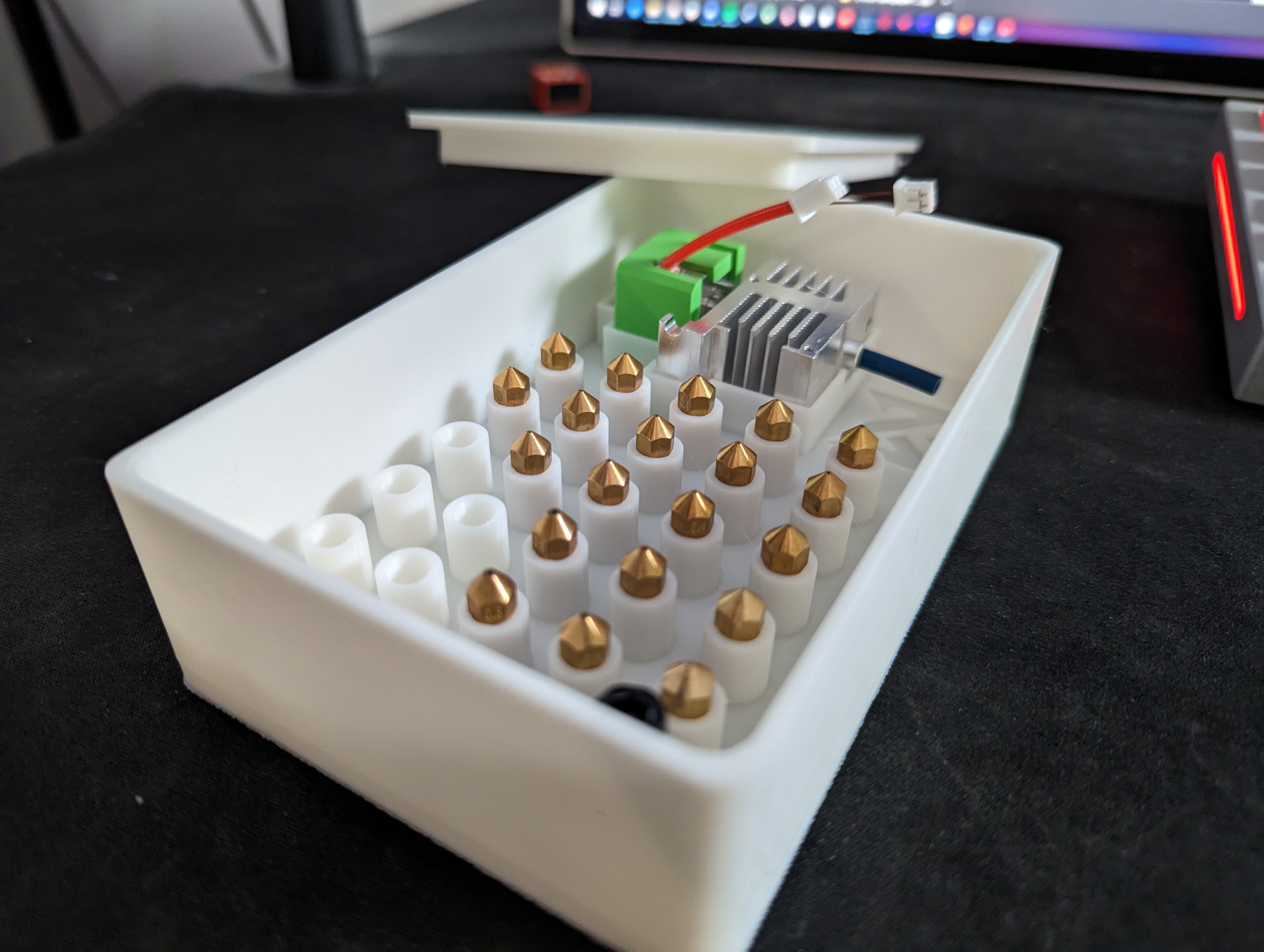 AnkerMake Extruder, Nozzle, and Extra Parts Storage Bin