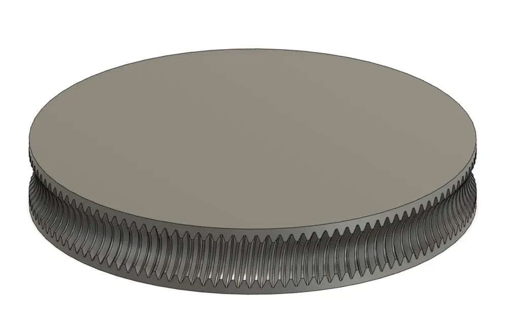 Parametric Threaded Rod Worm Gear / Pinion - photo 3