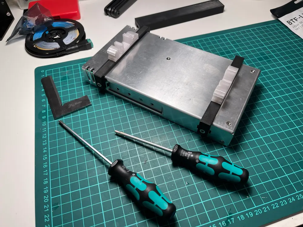 Meanwell LRS-350 Mount + DIN rail mount