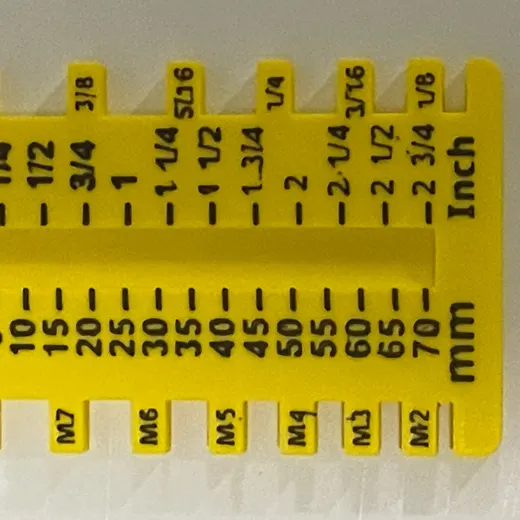 Metric and Imperial Screw Measurement Tool - photo 2