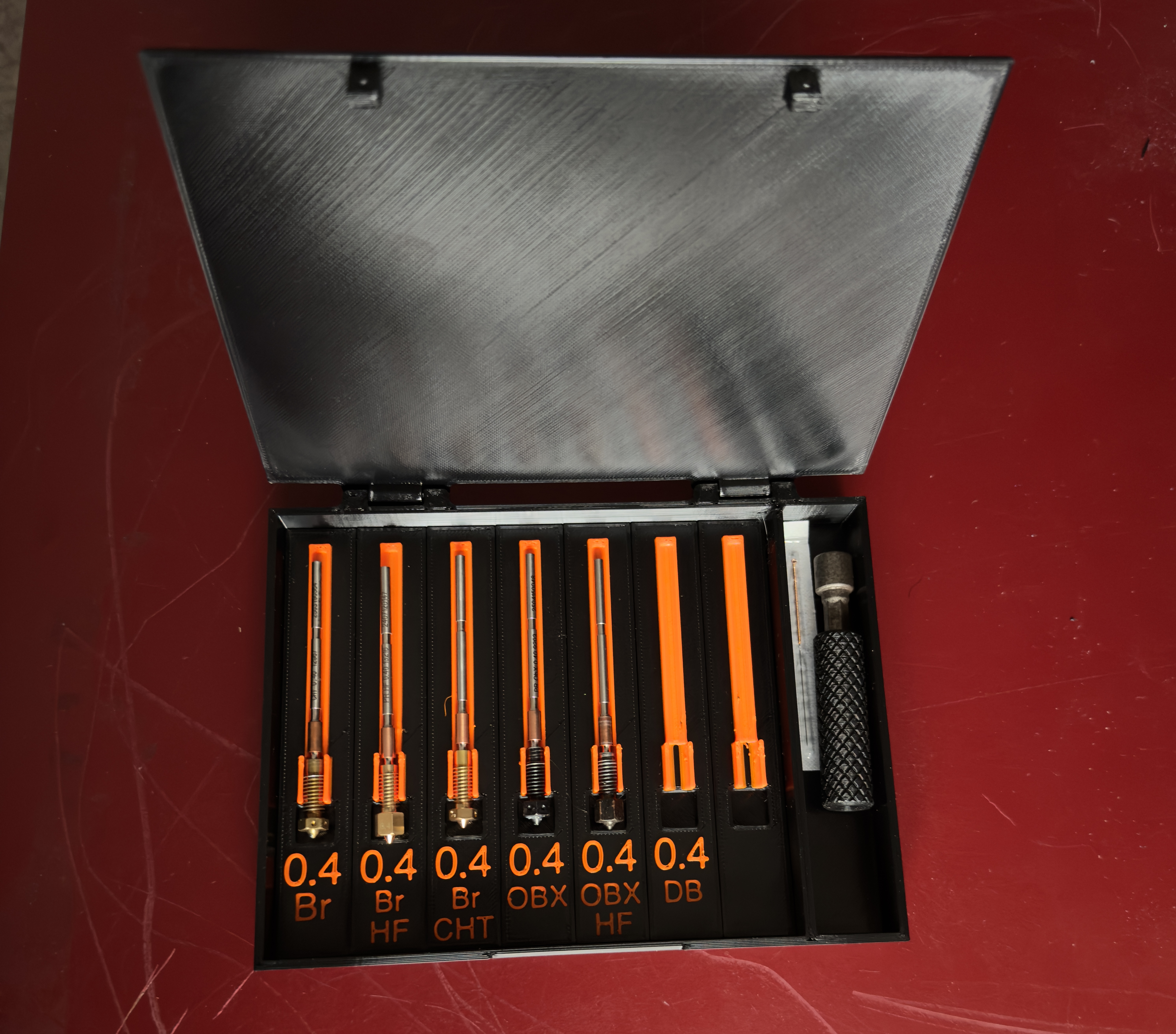 Nextruder Nozzle Storage Box