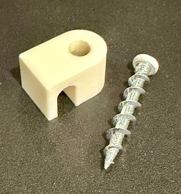 Cable Clamp for 1/4" cables w/ Screw Hole