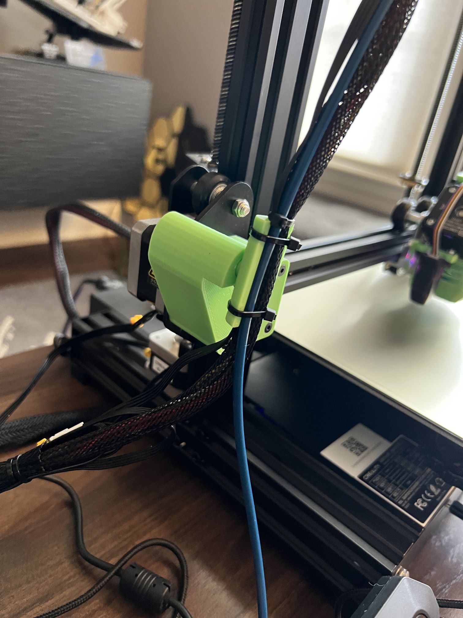 Combined Cable/Bowden Tube Swivel and X Axis Limit Switch Cover for Ender 3 v2 - photo 3