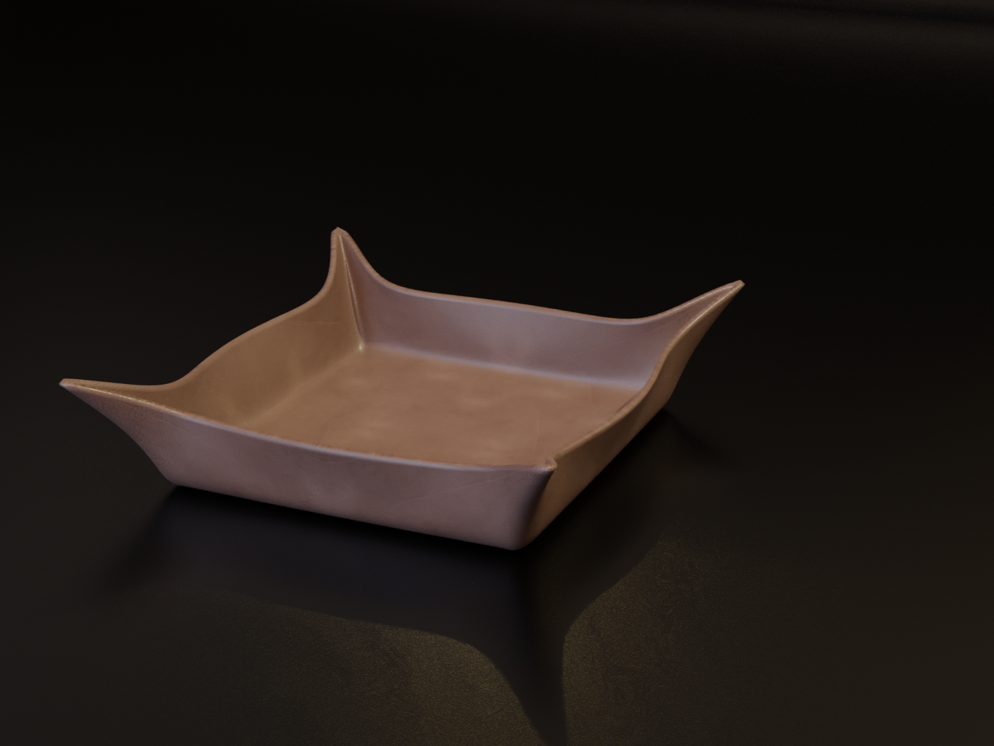 Leather Catch All tray style - photo 2