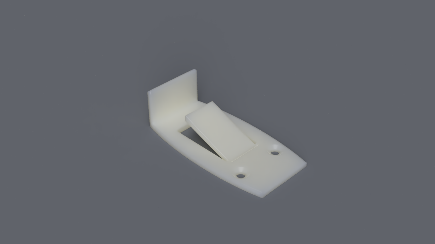 Mosquito net clip for Hymer caravan rooftop
