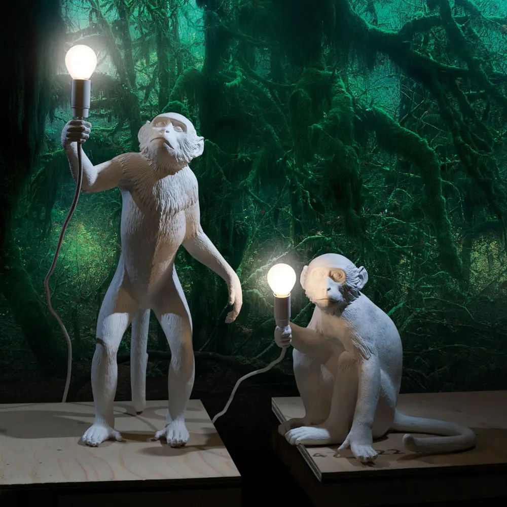 monkey lamp home decor