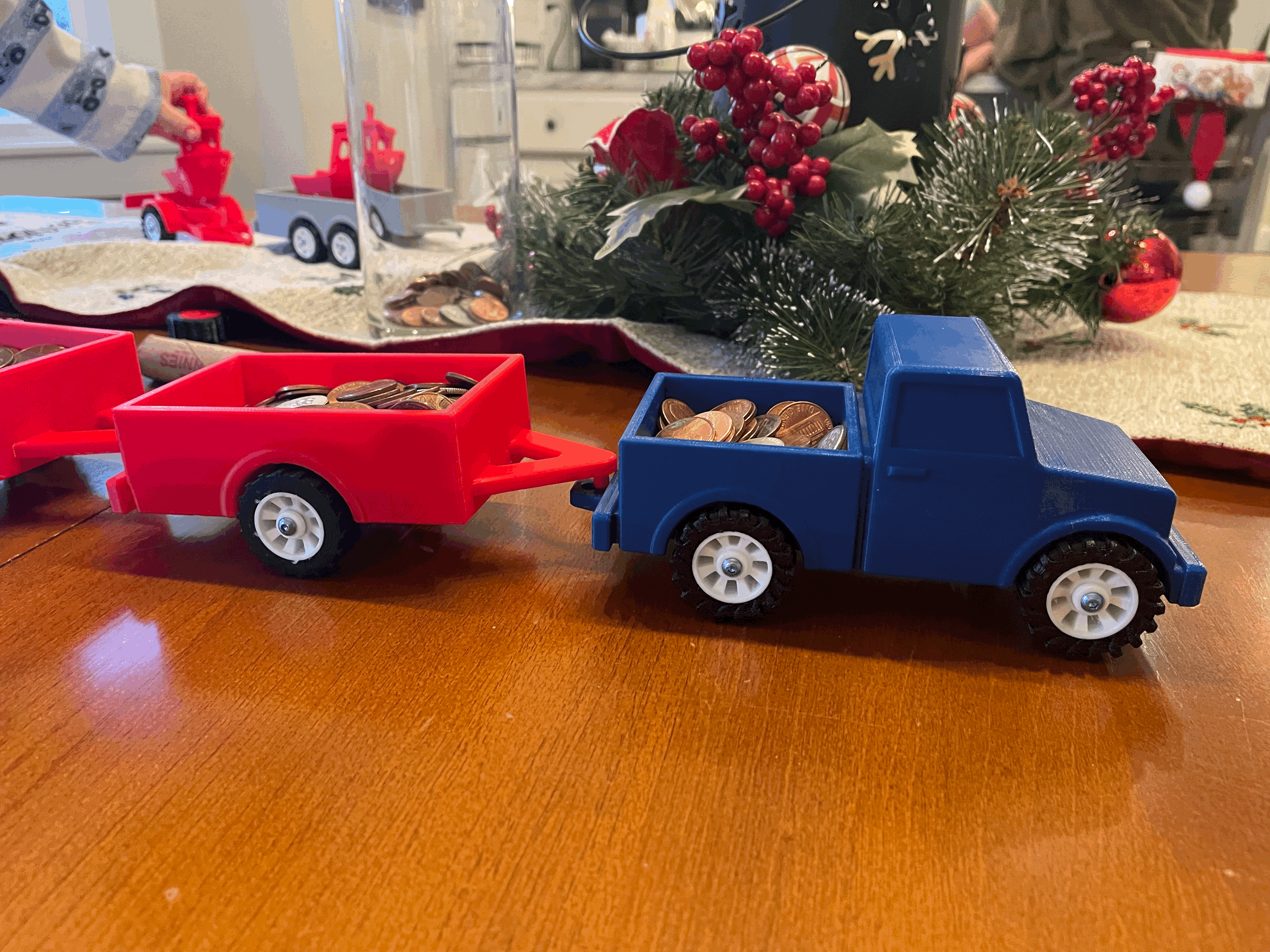 Toy truck, trailers, benchy, benchy trailer - photo 3