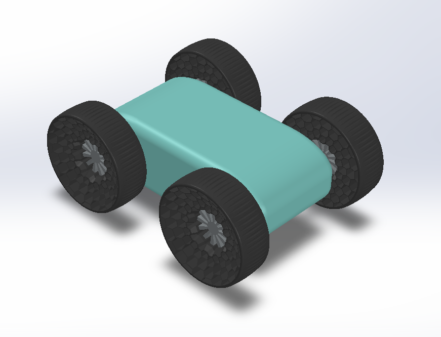 Toy Car that can Keep Rolling even if it Flips Over