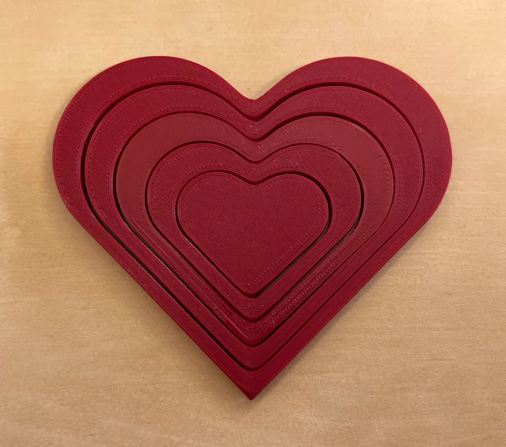 Heart spinny fidget toy ornament for Valentine's Day, Christmas, etc. - photo 4
