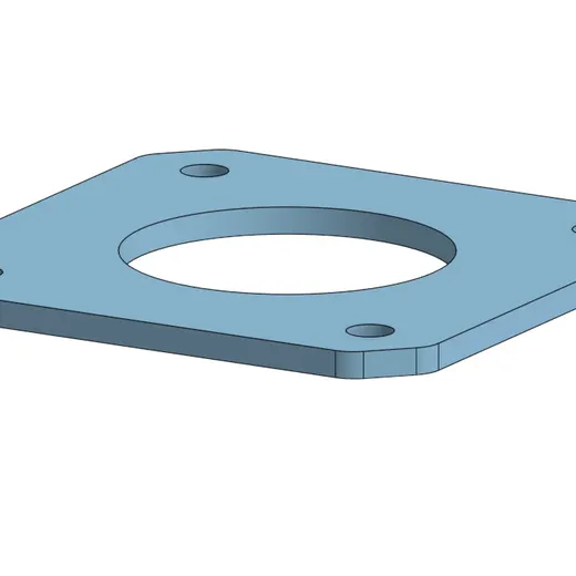 Nema 17 Stepper Motor Spacer - 1.9mm - With Step File