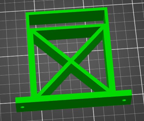 Simple under-shelf, shelf bracket (75mmx15mm shelf)
