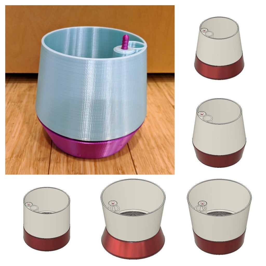 Parametric Self Watering Planter w/ Water Level Indicator - photo 4