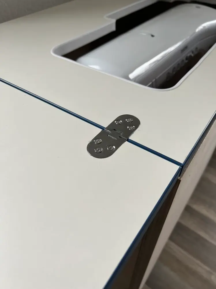 Sewing table hinge router template