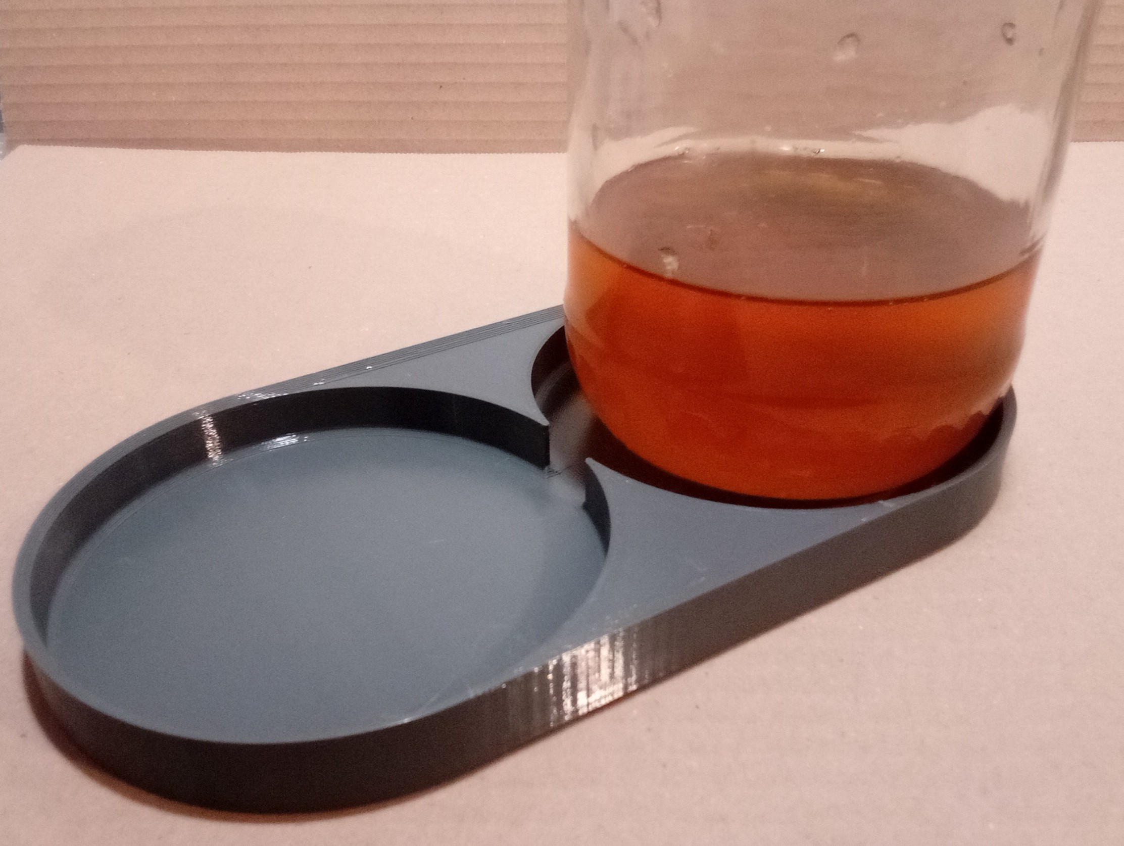 Tray for two glasses of honey / Tác pod dvě sklenice medu - photo 2