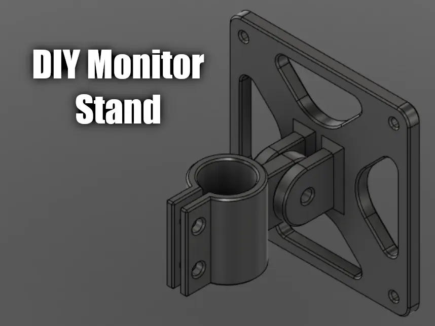 DIY Monitor Pipe Clamp Mount - photo 3