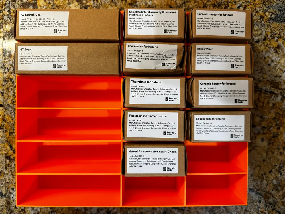 Bambu Spares Tray