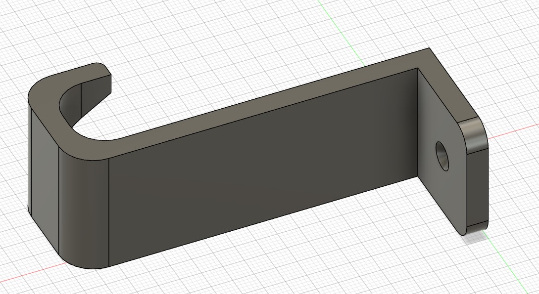 Under cabinet kitchen towel hanger