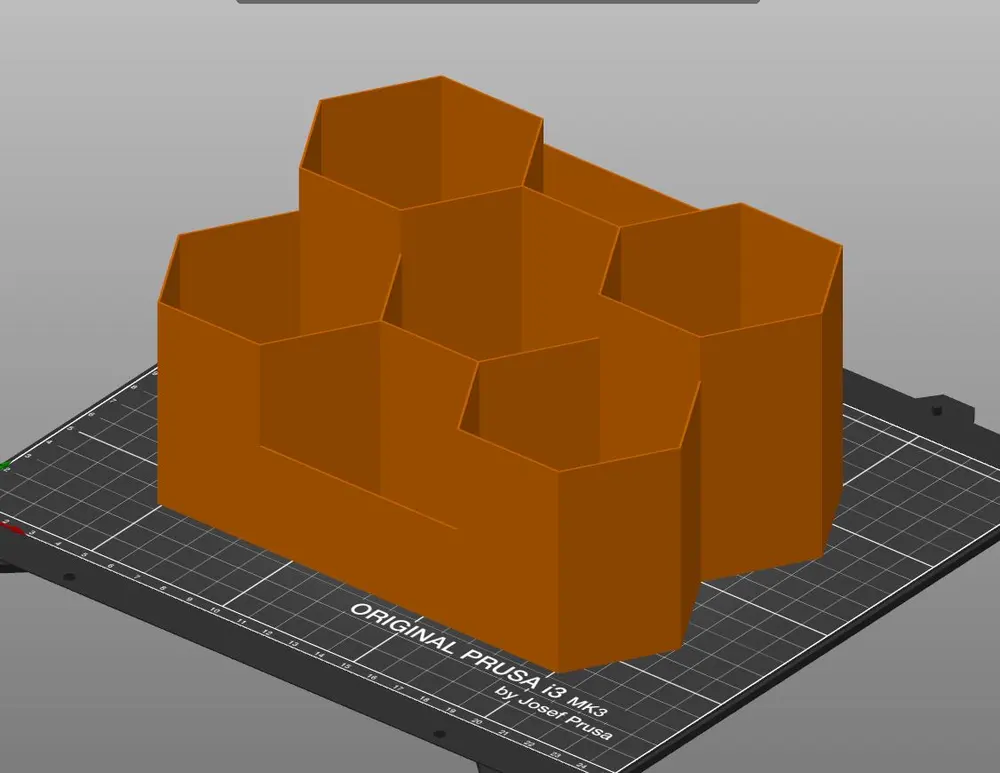 Thin Quick Hexagon Desk Tidy (Pencil Holder) MK3S - photo 3