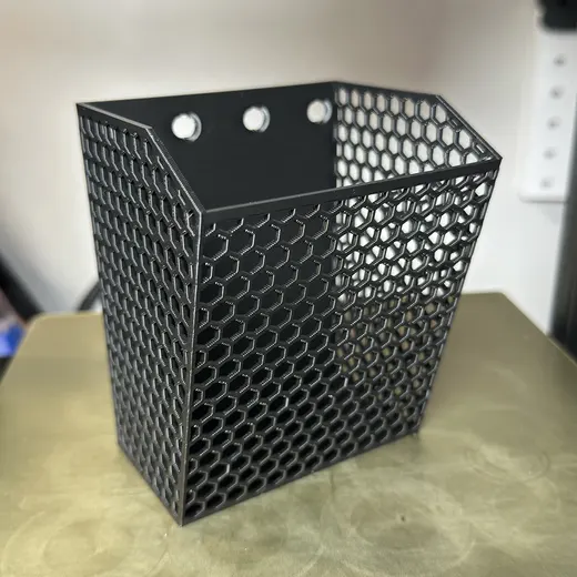 Peg Board Basket - More Honeycomb and Printed Rivet Attachment
